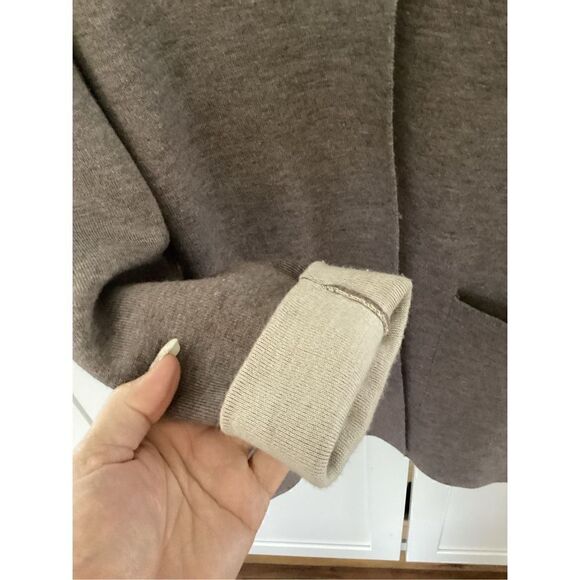 Dolce Stella Womens Cardigan Sweater Sz L Italy Wool Blend Gray - Picture 4 of 9